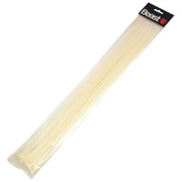 BEAST Opaski zaciskowe kablowe nylon białe 500x4.7mm 30 sztuk