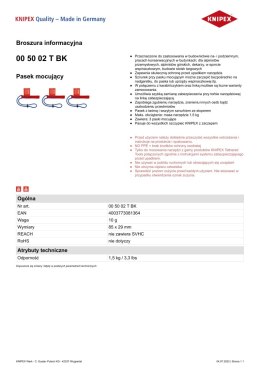 KNIPEX PASEK MOCUJĄCY 3SZT.