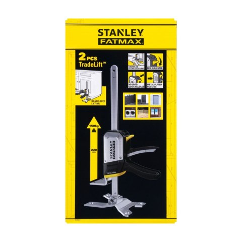 STANLEY PODNOŚNIK TRADELIFT 150KG 2SZT. STANLEY PODNOŚNIK TRADELIFT 150KG 2SZT.