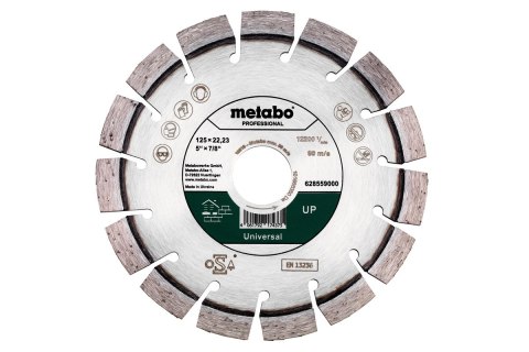 METABO TARCZA DIAMENTOWA SEGMENTOWA DO BETONU 125*22.23MM METABO TARCZA DIAMENTOWA SEGMENTOWA DO BETONU 125*22.23MM