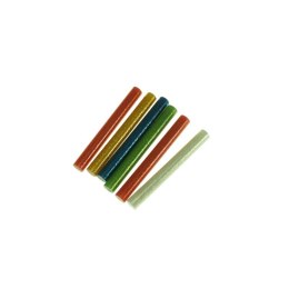 BEAST Klej do pistoletu na gorąco wkłady klejowe kolorowe z brokatem 6szt 11mm x 100mm