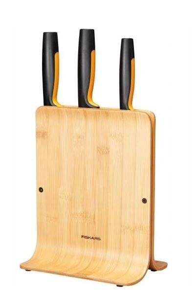 FISKARS ZESTAW 3 NOŻY W BLOKU BAMBUSOWYM FISKARS ZESTAW 3 NOŻY W BLOKU BAMBUSOWYM