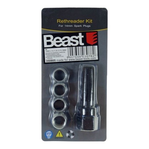 BEAST Zestaw do naprawy gwintów świec zapłonowych M14 5szt regeneracja naprawa BEAST Zestaw do naprawy gwintów świec zapłonowych M14 5szt regeneracja naprawa