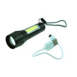 BEAST Aluminiowa LATARKA KIESZONKOWA BIWAKOWA na USB