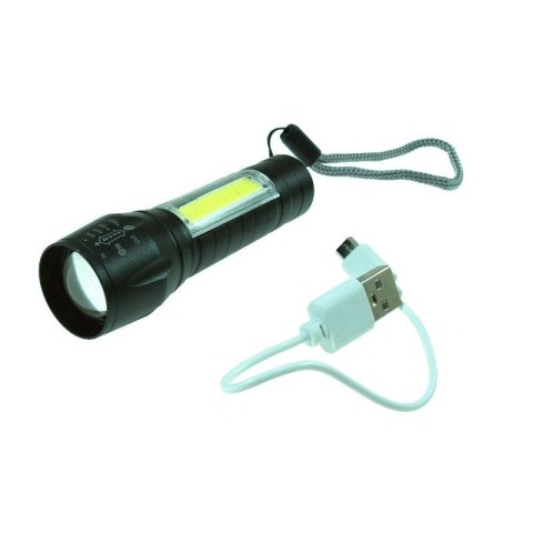 BEAST Aluminiowa LATARKA KIESZONKOWA BIWAKOWA na USB BEAST Aluminiowa LATARKA KIESZONKOWA BIWAKOWA na USB