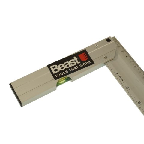 BEAST KĄTOWNIK ALUMINIOWY Z POZIOMICĄ 350 mm BEAST KĄTOWNIK ALUMINIOWY Z POZIOMICĄ 350 mm