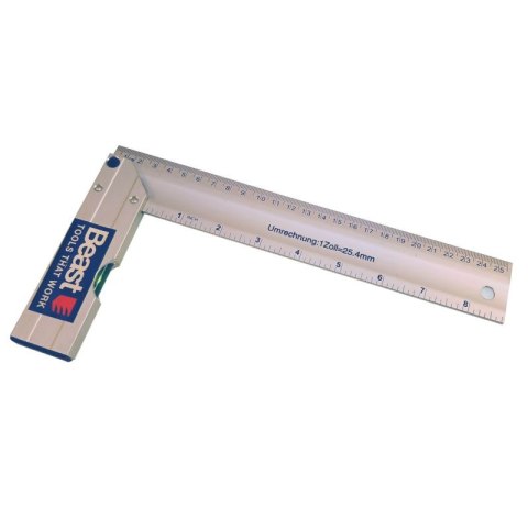 BEAST KĄTOWNIK STOLARSKI 250 mm ALUMINIUM BEAST KĄTOWNIK STOLARSKI 250 mm ALUMINIUM