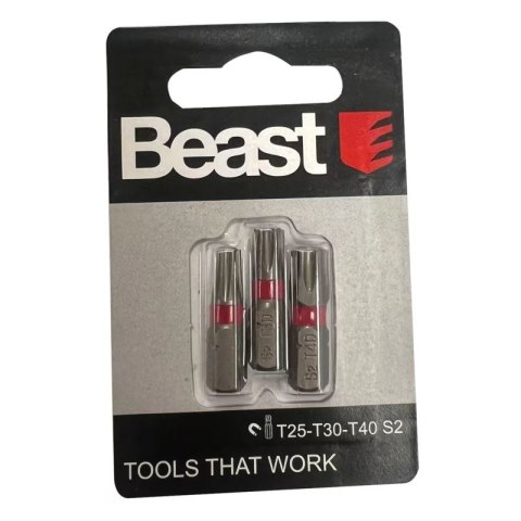 BEAST KOŃCÓWKI WKRĘTAKOWE T25-T30-T40 S2 MAGNETIC BEAST KOŃCÓWKI WKRĘTAKOWE T25-T30-T40 S2 MAGNETIC