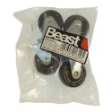 BEAST Kółka obrotowe meblowe warsztatowe gumowe skrętne 40mm 4 szt