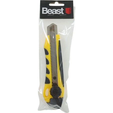 BEAST Nóż nożyk do tapet ostrze łamane 18 mm mocny profesjonalny TPR BEAST Nóż nożyk do tapet ostrze łamane 18 mm mocny profesjonalny TPR