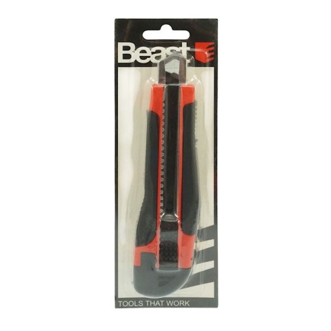 BEAST Nóż tapeciak łamany wysuwany do tapet 18MM SK-5 rączka TPR BEAST Nóż tapeciak łamany wysuwany do tapet 18MM SK-5 rączka TPR