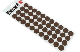 BEAST Podkładki filcowe pod meble samoprzylepne 20mm 44 szt brązowe okrągłe