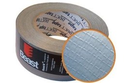 BEAST Taśma naprawcza zbrojona mocna DUCT TAPE 50mm 50m szara srebrna tkaninowa