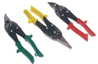 BEAST Nożyce do blachy prawe lewe proste 250mm 3 sztuki ręczne