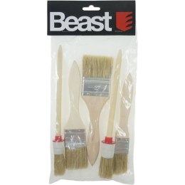 BEAST ZESTAW PĘDZLI PŁASKICH I OKRĄGŁYCH 5 SZT.
