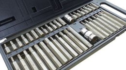 BEAST Zestaw bitów kluczy końcówki klucze IMBUS SPLINE TORX BITY 40 elementów