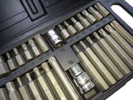 BEAST Zestaw bitów kluczy końcówki klucze IMBUS SPLINE TORX BITY 40 elementów