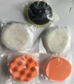 BEAST Zestaw polerski - 2 pady, 2 futra, rzep i adapter