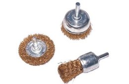 BEAST Zestaw szczotek drucianych do wiertarki stali metalu drewna 3 szt 1'' 2'' 2''