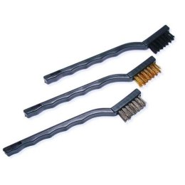 BEAST Zestaw szczotek drucianych stal mosiądz nylon 40 mm 3 sztuki