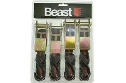 BEAST 4 TAŚMY MOCUJĄCE Z HAKAMI I MECHANIZMEM ŚCIĄGAJĄCYM 3m x 25mm
