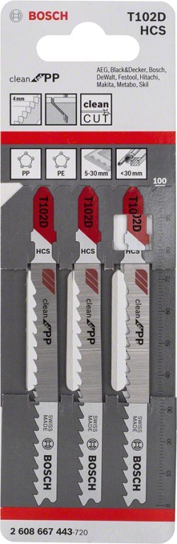 BOSCH BRZESZCZOT DO WYRZYNAREK T102D 3SZT. BOSCH BRZESZCZOT DO WYRZYNAREK T102D 3SZT.