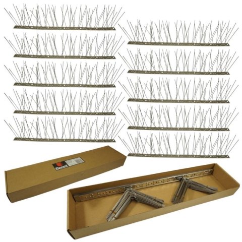 BEAST Gęste kolce na ptaki gołębie kolce przeciw ptakom 10x 50 cm kolce 6-4-6-4, szerokość: 8,5cm, Wysokość: 11,8cm BEAST Gęste kolce na ptaki gołębie kolce przeciw ptakom 10x 50 cm kolce 6-4-6-4, szerokość: 8,5cm, Wysokość: 11,8cm