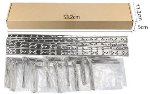 BEAST Gęste kolce na ptaki gołębie kolce przeciw ptakom 10x 50 cm kolce 6-4-6-4, szerokość: 8,5cm, Wysokość: 11,8cm BEAST Gęste kolce na ptaki gołębie kolce przeciw ptakom 10x 50 cm kolce 6-4-6-4, szerokość: 8,5cm, Wysokość: 11,8cm