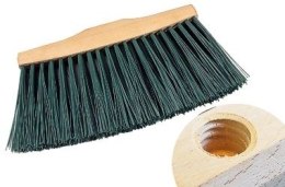 BEAST Miotła z długim włosiem ulicówka twarde włosie do tarasów podjazdów 25cm gosporadcza