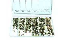 BEAST Nitonakrętki M4-M10, 9 - 21 mm, 150 sztuk, STALOWE