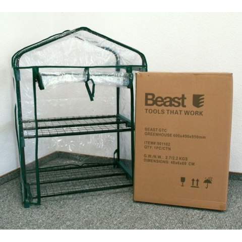 BEAST Ochronna mini szklarnia balkonowa ogrodowa BEAST Ochronna mini szklarnia balkonowa ogrodowa