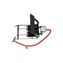 BEAST POMPKA NOŻNA Z MANOMETREM 2 CYLINDRY