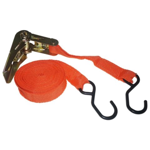BEAST TAŚMA MOCUJĄCA BAGAŻ Z HAKAMI I Z NAPINACZEM 5m x 25mm 250kg BEAST TAŚMA MOCUJĄCA BAGAŻ Z HAKAMI I Z NAPINACZEM 5m x 25mm 250kg
