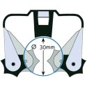 BEAST Wieszak sprężynowy uchwyt na narzedzia miotły mop szary 50x48x40mm