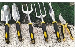 BEAST ZESTAW NARZĘDZI OGRODOWYCH 6szt aluminium z sekatorem