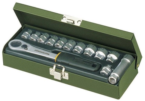 PROXXON ZESTAW NASADEK 1/4'' Z GRZECHOTKĄ PRZELOTOWĄ, 13CZ. PROXXON ZESTAW NASADEK 1/4'' Z GRZECHOTKĄ PRZELOTOWĄ, 13CZ.