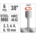 YATO ZESTAW WYKRĘTAKÓW DO SZPILEK 6 CZĘŚCI 3/8''
