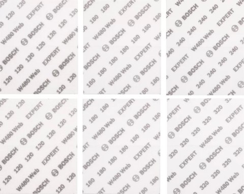 BOSCH ARKUSZ ŚCIERNY PIANKA EXPERT 115*140MM W480 SET 6PC BOSCH ARKUSZ ŚCIERNY PIANKA EXPERT 115*140MM W480 SET 6PC