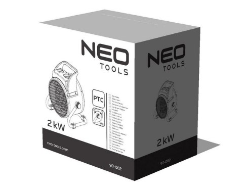 NEO NAGRZEWNICA ELEKTRYCZNA CERAMICZNA PTC 2KW NEO NAGRZEWNICA ELEKTRYCZNA CERAMICZNA PTC 2KW
