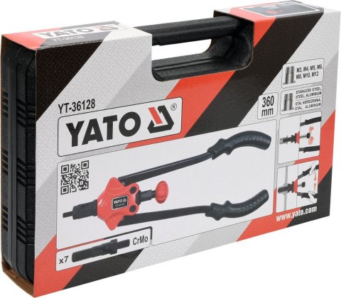 YATO NITOWNICA RĘCZNA DO NITONAKRĘTEK M3-M12 YATO NITOWNICA RĘCZNA DO NITONAKRĘTEK M3-M12