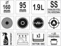 YATO GASTRO RONDEL Z POKRYWKĄ ZE STALI NIERDZEWNEJ 16X9,5CM 1.9L.