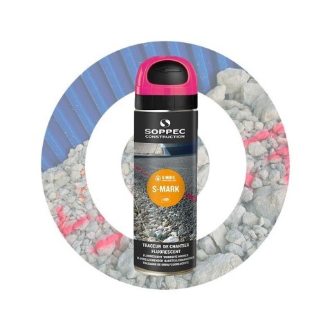 SOPPEC SOPPEC SPRAY GEODEZYJNY S-MARK RÓŻOWY 500ML SOPPEC SOPPEC SPRAY GEODEZYJNY S-MARK RÓŻOWY 500ML