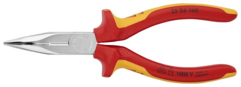 KNIPEX SZCZYPCE TNĄCE PÓŁOKRĄGŁE WYGIĘTE IZOLOWANE 160MM KNIPEX SZCZYPCE TNĄCE PÓŁOKRĄGŁE WYGIĘTE IZOLOWANE 160MM