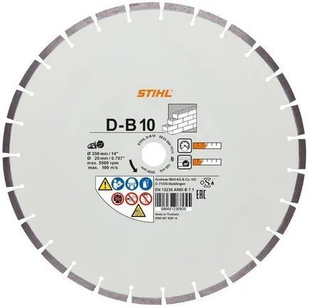STIHL TARCZA DIAMENTOWA DO BETONU D-B10 350MM STIHL TARCZA DIAMENTOWA DO BETONU D-B10 350MM