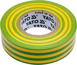 YATO TAŚMA ELEKTROIZOLACYJNA ŻÓŁTO-ZIELONA 19MM*20M