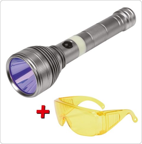 YATO ZESTAW LATARKA UV AKUMULATOROWA 3W + OKULARY YATO ZESTAW LATARKA UV AKUMULATOROWA 3W + OKULARY
