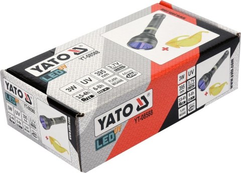 YATO ZESTAW LATARKA UV AKUMULATOROWA 3W + OKULARY YATO ZESTAW LATARKA UV AKUMULATOROWA 3W + OKULARY