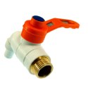 BEAST Zawór kran kurek kulowy ogrodowy czerpalny 1/2" cal plastikowo mosiężny