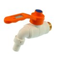 BEAST Zawór kran kurek kulowy ogrodowy czerpalny 1/2" cal plastikowo mosiężny
