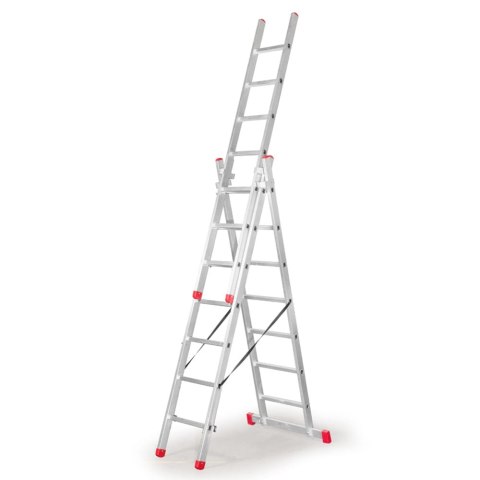 FARAONE DRABINA TRZYELEMENTOWA 3X9 SZCZEBLI AK280.3 FARAONE DRABINA TRZYELEMENTOWA 3X9 SZCZEBLI AK280.3